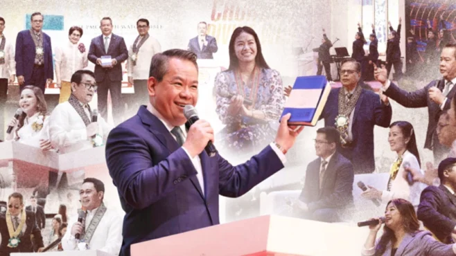 Brethren gathered at the Marikina Main Church in Marikina and connected worldwide via livestream for a Church-wide Divine Worship, featuring preaching by Jonathan S. Ferriol, worship performances, and the presentation of the Golden Church Anniversary Bible.
