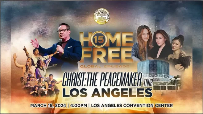 "Attendees at the Home Free Global Crusade 15 in Los Angeles, experiencing a powerful spiritual revival through worship, preaching, and salvation."