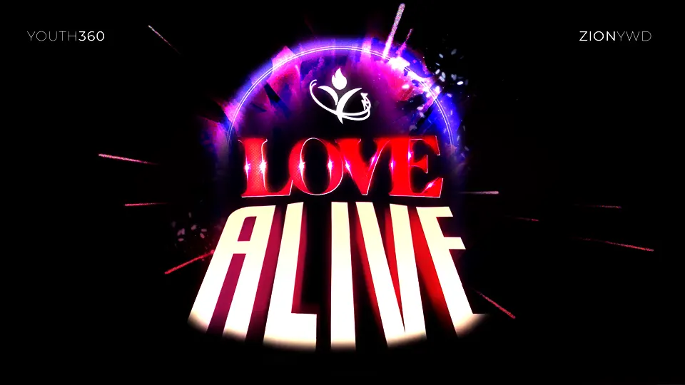 "Young people gathered for the 'Youth 360: Love Alive!' event, experiencing a day of unified praise, worship, and spiritual connection."