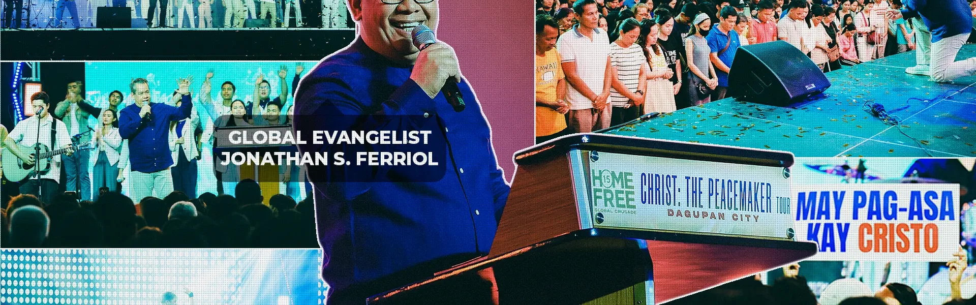 "Attendees at the Home Free 15 Global Crusade in Dagupan, experiencing a powerful spiritual awakening and finding salvation during the Christ the Peacemaker Tour."