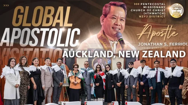 "Apostolic leaders at New Zealand's Church Anniversary and Global Apostolic Visitation, celebrating faith, leadership, and the church's mission."