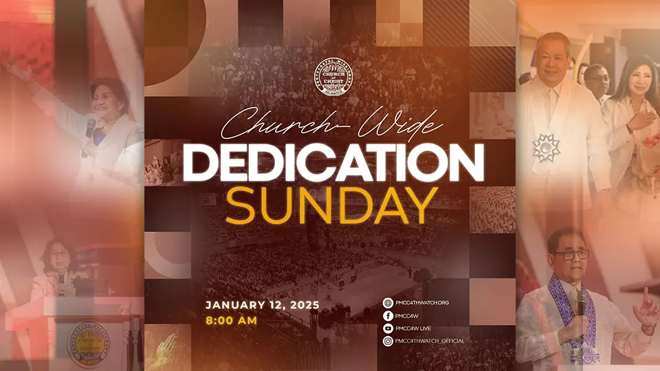 "Believers gathered for the 1st Church-wide Dedication Worship, committing to a life of total devotion through prayer and worship."