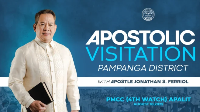Apostle Jonathan S. Ferriol ministers during the Apostolic Visitation in Pampanga, igniting spiritual revival among PMCC (4th Watch) members.