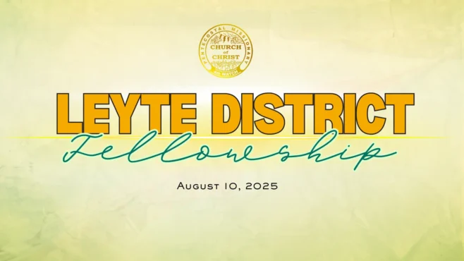 Church members and leaders unite in worship during the Leyte District Fellowship 2025, experiencing a spirit-filled atmosphere of grace and growth.