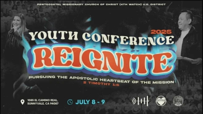 Youth leaders and participants gather at Reignite 2025 in the U.S. District, experiencing an apostolic revival through worship and ministry.
